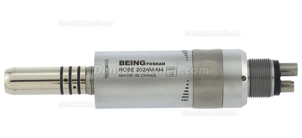 BEING Rose 202AM-M4 Dental Air Motor 4 Hole Low Speed Handpiece Inner Water Fit KaVo